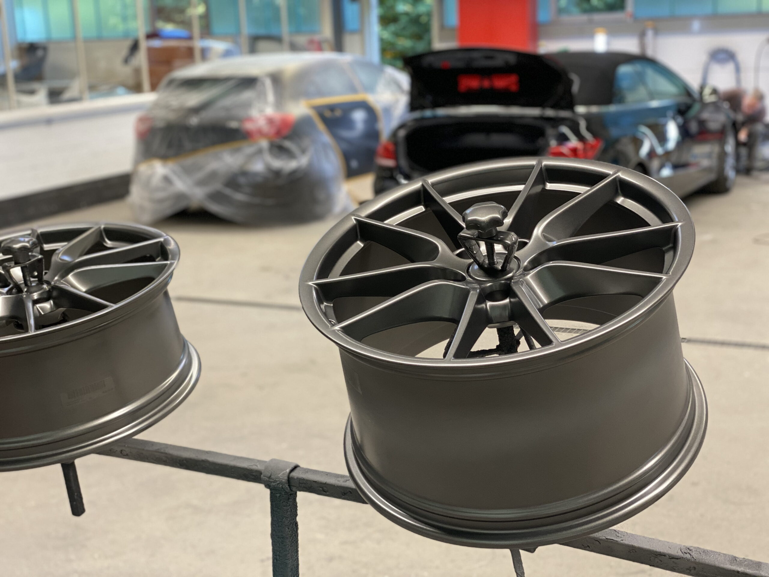 Porsche GT 3 RS Felgen Mattlackierung